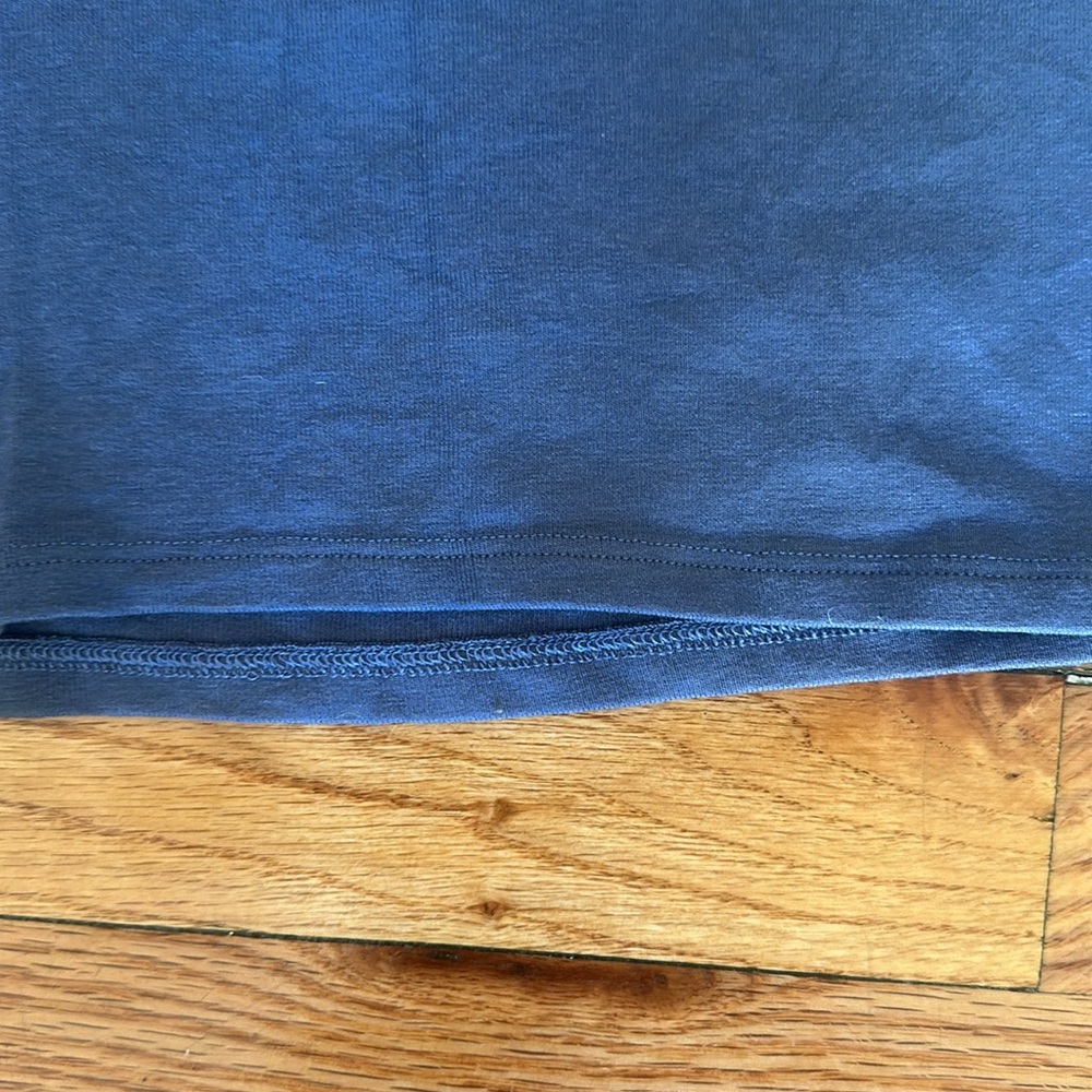 Zara mock neck blue sleeveless top - Picture 7 of 8